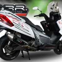 Escape compatible con Kymco Myroad 700 2012-2016, Power Bomb, Escape legal, homologado, silenciador con catalizador, db killer desmontable y tubo de conexión específico 