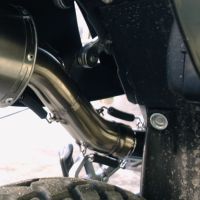 Escape compatible con Ktm EGS Adventure - LC4 1999-2003, Furore Nero, Escape legal, homologado, silenciador con db killer desmontable y tubo de conexión específico 