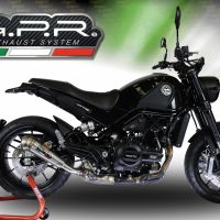 Escape compatible con Benelli Leoncino 500 2017-2024, Powercone Evo, Escape legal, homologado, silenciador con db killer desmontable y tubo de conexión específico 