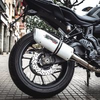 Escape compatible con Yamaha Mt-07 2017-2020, Albus Evo4, Escape completo homologado y legal,con catalizador incluido db killer extraíble 