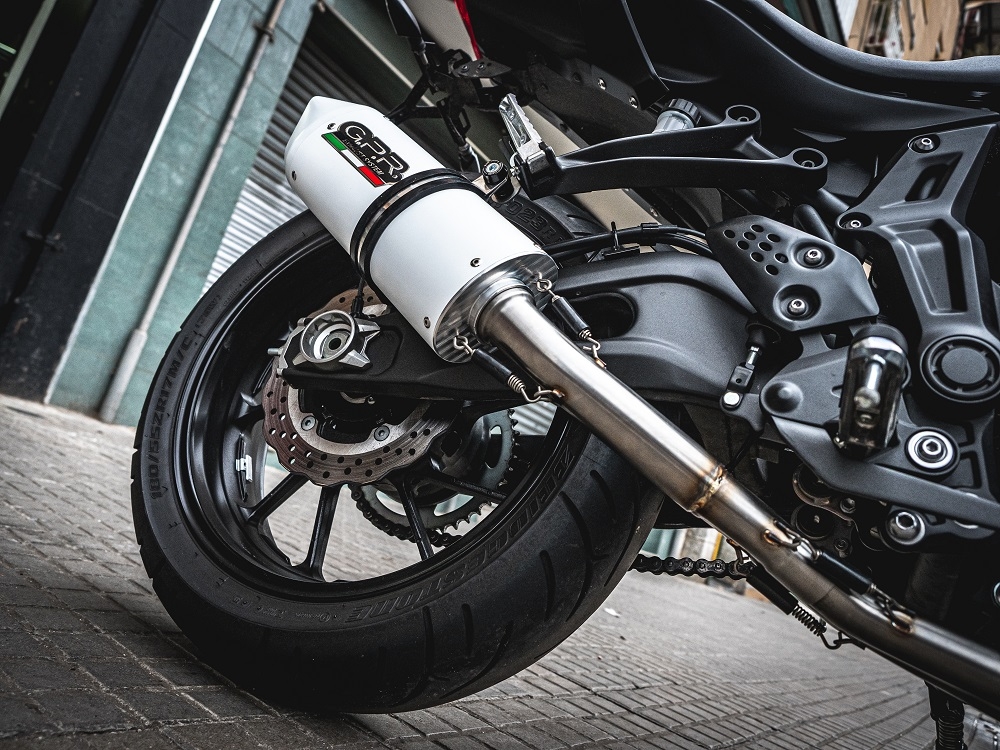 Escape compatible con Yamaha Mt-07 2017-2020, Albus Evo4, Escape completo homologado y legal,con catalizador incluido db killer extraíble 