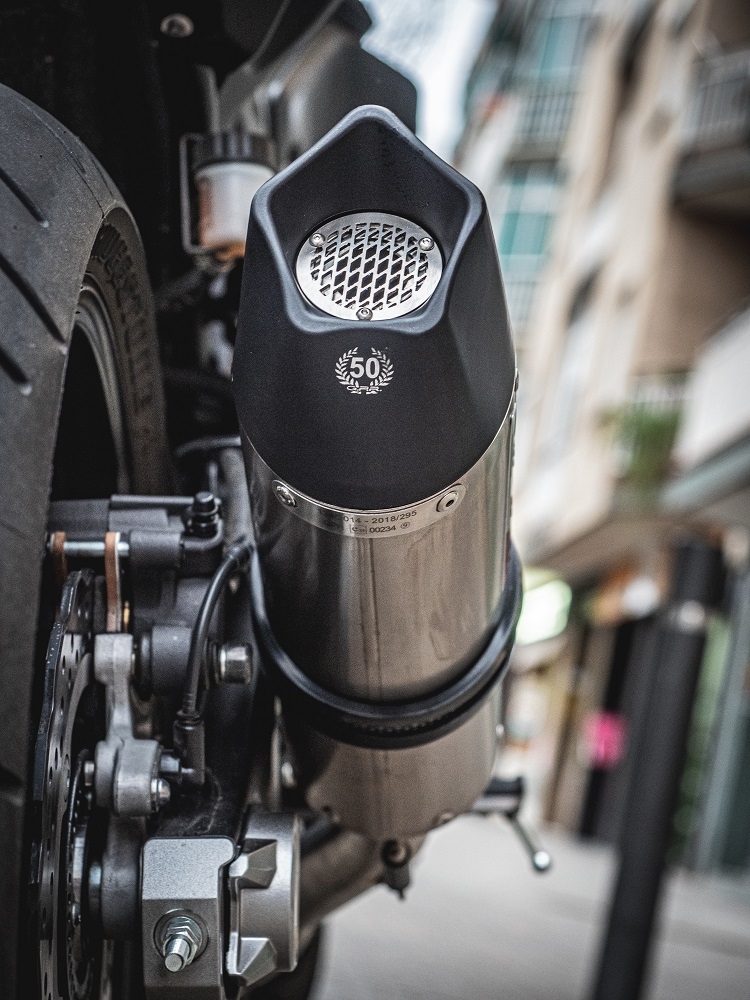 Escape compatible con Yamaha Mt-07 2017-2020, Gpe Ann. titanium, Escape completo racing, incluyendo colector y db killer desmontable, sin homologación 