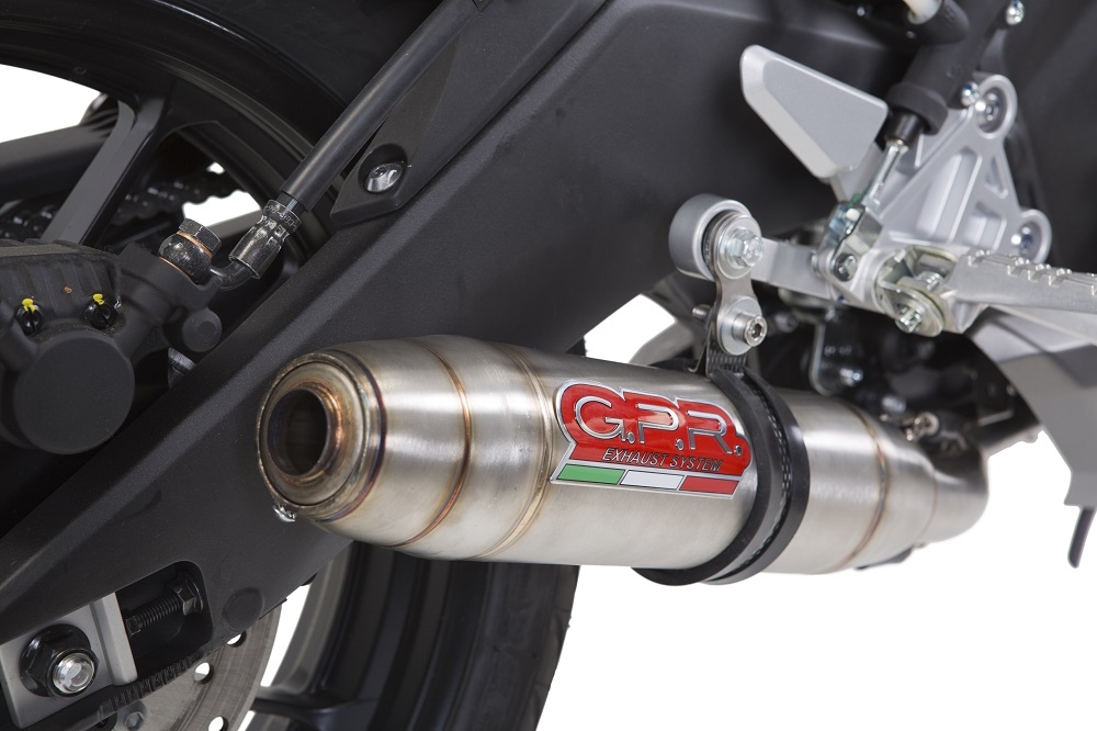 Escape compatible con Yamaha Mt 125 2014-2016, Deeptone Inox, Escape completo homologado y legal,con catalizador incluido db killer extraíble 