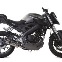 Escape compatible con Yamaha Mt 125 2017-2019, GP Evo4 Titanium, Escape completo homologado y legal,con catalizador incluido db killer extraíble 