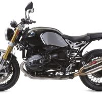 Escape compatible con Bmw R Nine-T 1200 -Pure -Racer -Urban G-S 2017-2023, Deeptone Inox, Escape completo homologado y legal,con catalizador incluido db killer extraíble 