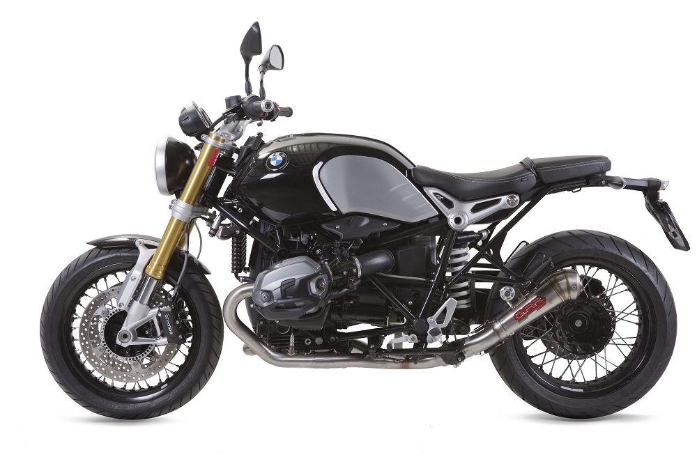 Escape compatible con Bmw R Nine-T 1200 -Pure -Racer -Scrambler -Urban G-S 2013-2016, Powercone Evo, Escape legal, homologado, silenciador con db killer desmontable y tubo de conexión específico 