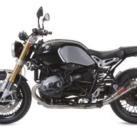 Escape compatible con Bmw R Nine-T 1200 -Pure -Racer -Scrambler -Urban G-S 2013-2016, Powercone Evo, Escape legal, homologado, silenciador con db killer desmontable y tubo de conexión específico 