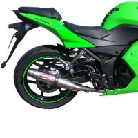 Escape compatible con Kawasaki Ninja 250 R 2007-2016, Deeptone Inox, Escape racing, silenciador con tubo de conexion, articulo sin homologacion 