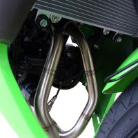 Escape compatible con Kawasaki Ninja 300 R 2012-2017, Furore Nero, Escape completo homologado y legal,con catalizador incluido db killer extraíble 