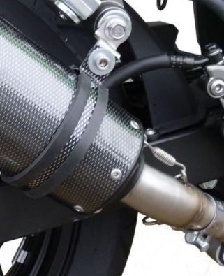 Escape compatible con Kawasaki Ninja 300 R 2012-2017, Furore Nero, Escape completo homologado y legal,con catalizador incluido db killer extraíble 