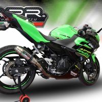 Escape compatible con Kawasaki Ninja 400 2018-2022, Deeptone Inox, Escape racing, linea completa, suministrado con colector especifico, articulo sin homologacion 