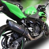 Escape compatible con Kawasaki Ninja 400 2018-2022, Furore Evo4 Nero, Escape legal, homologado, silenciador con db killer desmontable y tubo de conexión específico 