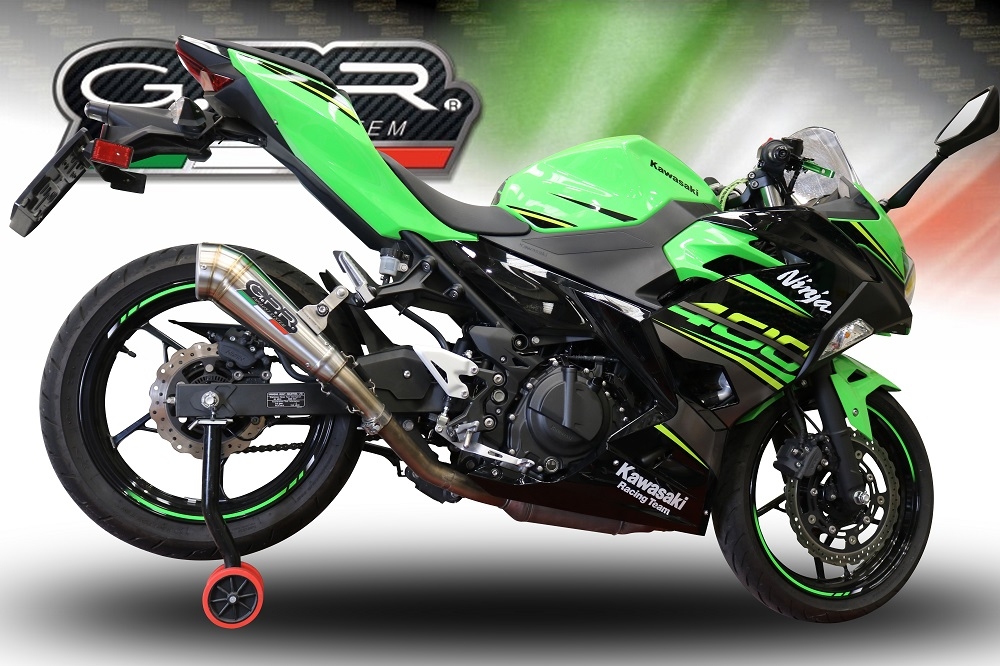 Escape compatible con Kawasaki Z 500 2023-2025, Powercone Evo, Escape legal, homologado, silenciador con db killer desmontable y tubo de conexión específico 