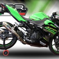 Escape compatible con Kawasaki Z 500 2023-2025, Powercone Evo, Escape legal, homologado, silenciador con db killer desmontable y tubo de conexión específico 