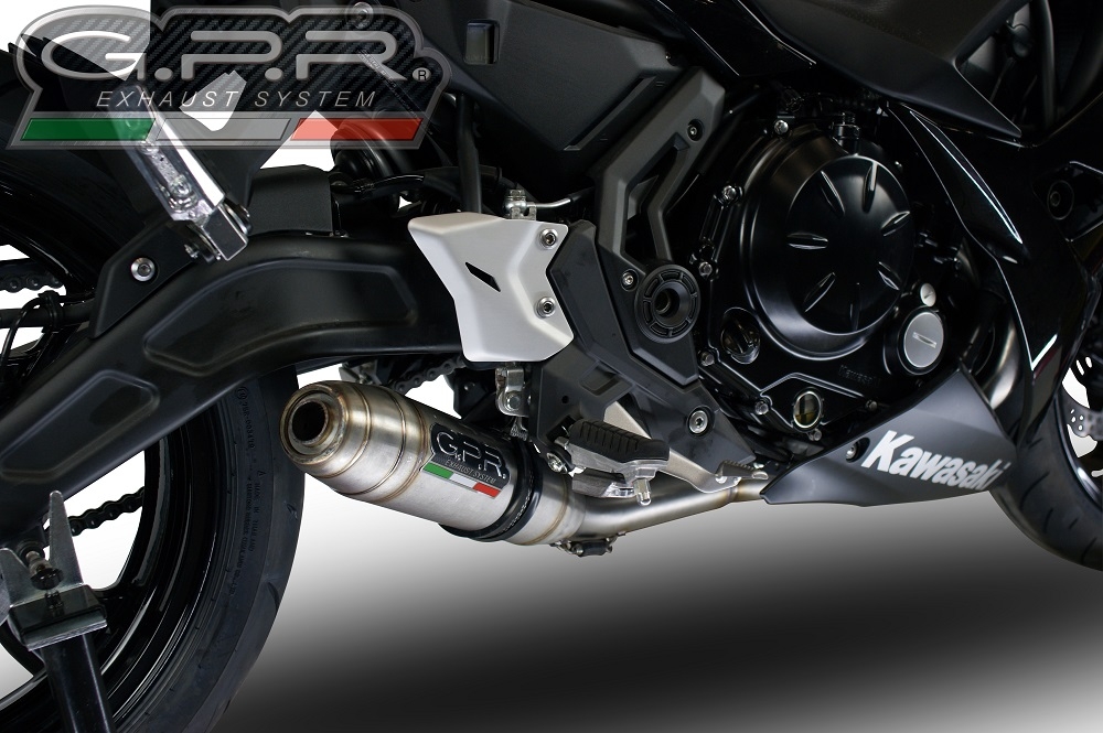 Escape compatible con Kawasaki Ninja 650 2017-2020, Deeptone Inox, Escape completo racing, incluyendo colector y db killer desmontable, sin homologación 