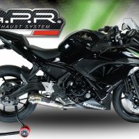 Escape compatible con Kawasaki Ninja 650 2017-2020, Powercone Evo, Escape completo homologado y legal,con catalizador incluido db killer extraíble 