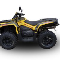 Escape compatible con Can Am Outlander 570 Max 2016-2017, Deeptone Atv, Escape legal, homologado, silenciador con db killer desmontable y tubo de conexión específico 