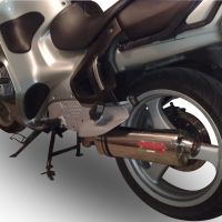 Escape compatible con Bmw R 850 RT 1994-2001, Trioval, Escape legal, homologado, silenciador con db killer desmontable y tubo de conexión específico 
