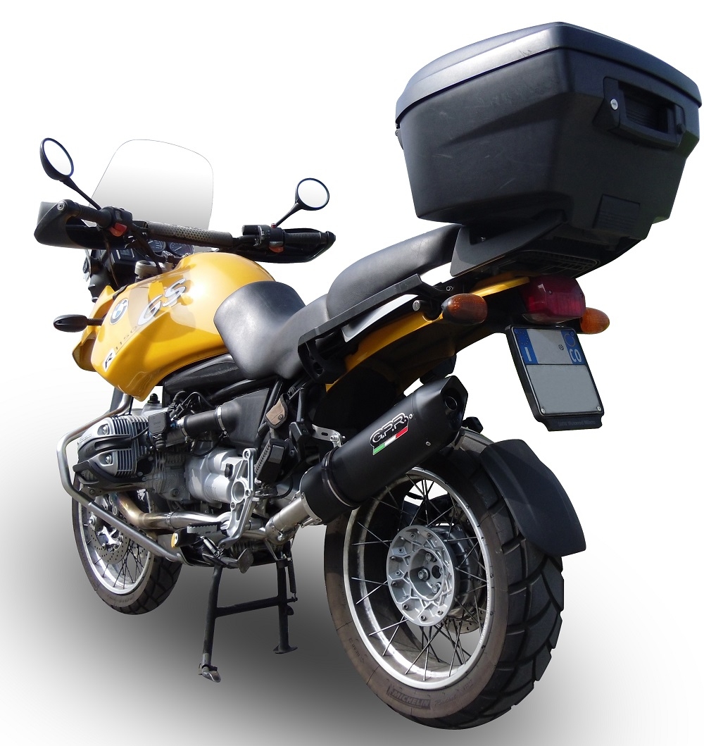 Escape compatible con Bmw R 1150 R 2000-2006, Furore Nero, Escape legal, homologado, silenciador con db killer desmontable y tubo de conexión específico 