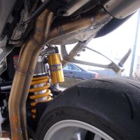 Escape compatible con Bmw R 1200 S 2006-2008, Gpe Ann. Poppy, Par de terminales de escape homologados, con db killer extraíbles y tubos de conexión específicos 