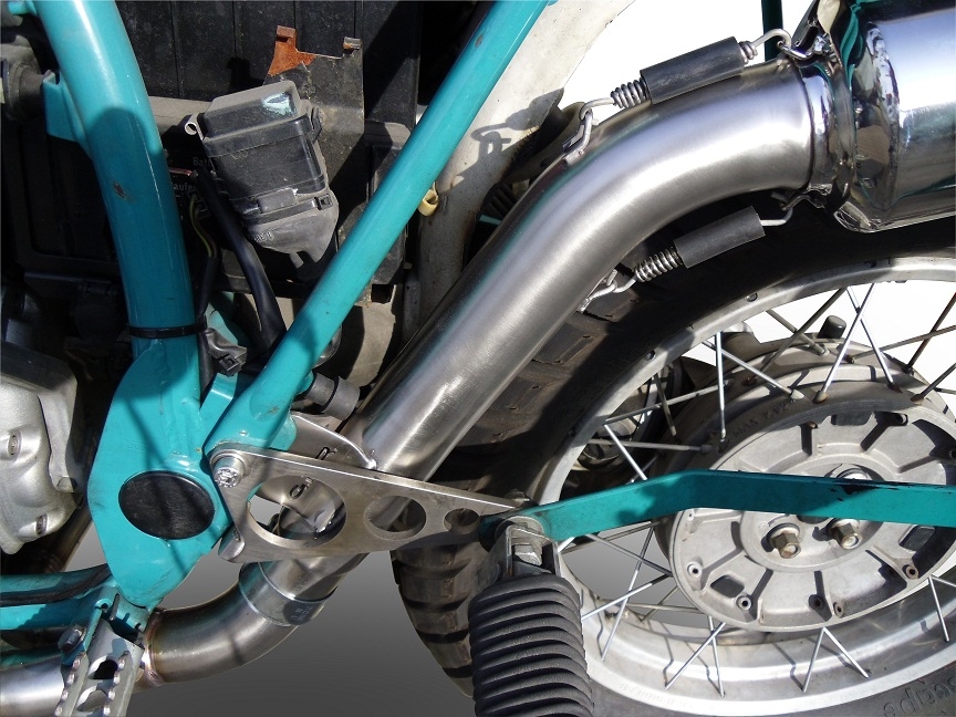 Escape compatible con Bmw R 80 Gs 1980-1987, Decatalizzatore, Tubo supresor de catalizador 