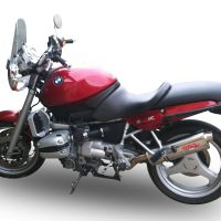 Escape compatible con Bmw R 850 RT 1994-2001, Trioval, Escape legal, homologado, silenciador con db killer desmontable y tubo de conexión específico 