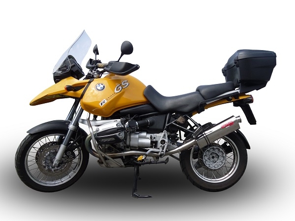 Escape compatible con Bmw R 1150 Gs -Adventure 1999-2004, Trioval, Escape legal, homologado, silenciador con db killer desmontable y tubo de conexión específico 