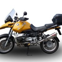 Escape compatible con Bmw R 1150 Gs -Adventure 1999-2004, Trioval, Escape legal, homologado, silenciador con db killer desmontable y tubo de conexión específico 