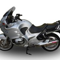 Escape compatible con Bmw R 1150 Rt 2000-2006, Trioval, Escape legal, homologado, silenciador con db killer desmontable y tubo de conexión específico 