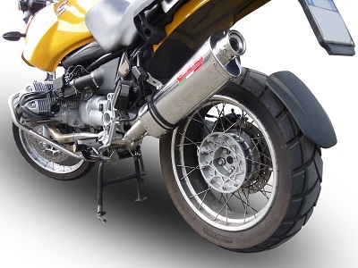 Escape compatible con Bmw R 1150 Gs -Adventure 1999-2004, Trioval, Escape legal, homologado, silenciador con db killer desmontable y tubo de conexión específico 