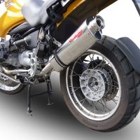 Escape compatible con Bmw R 1150 Gs -Adventure 1999-2004, Trioval, Escape legal, homologado, silenciador con db killer desmontable y tubo de conexión específico 