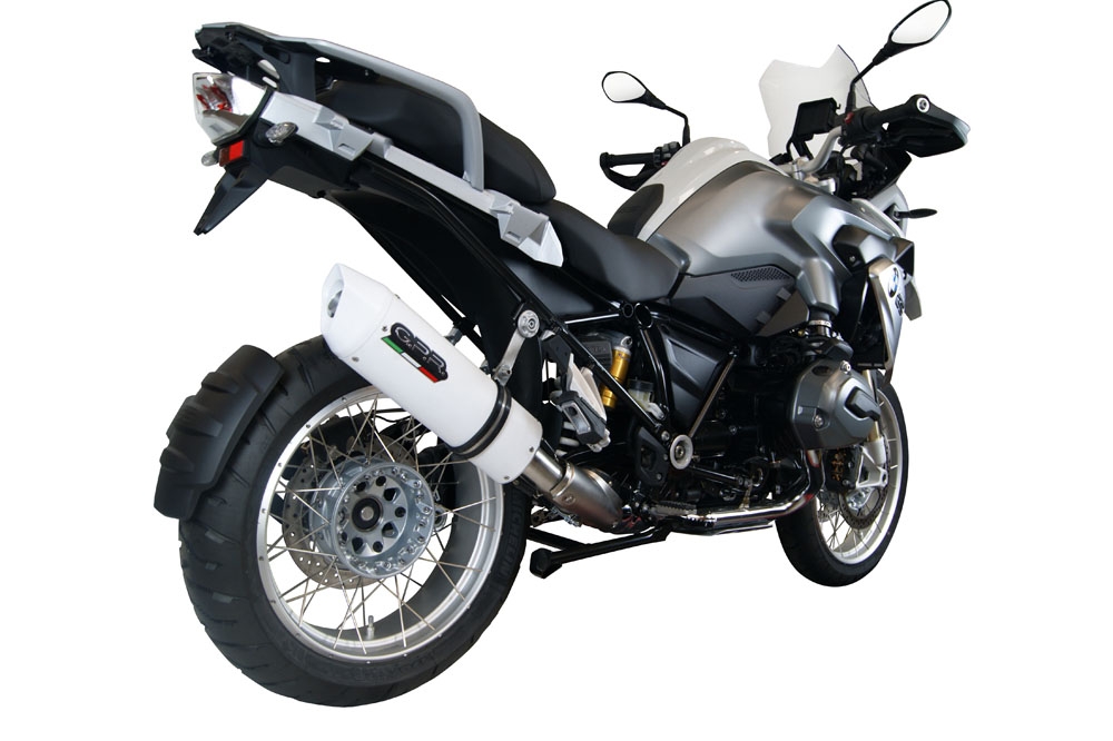 Escape compatible con Bmw R 1200 Gs -Adventure 2014-2016, Albus Ceramic, Escape legal, homologado, silenciador con db killer desmontable y tubo de conexión específico 