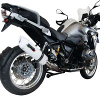 Escape compatible con Bmw R 1200 Gs -Adventure 2014-2016, Albus Ceramic, Escape legal, homologado, silenciador con db killer desmontable y tubo de conexión específico 