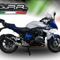 GPR escape compatible con  Bmw R 1200 Rs Lc 2015-2016, Furore Nero, Escape legal, homologado, silenciador con db killer desmontable y tubo de conexión específico 