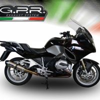 Escape compatible con Bmw R 1200 Rt Lc 2017-2019, GP Evo4 Titanium, Escape legal, homologado, silenciador con db killer desmontable y tubo de conexión específico 