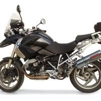 Escape compatible con Bmw R 1200 Gs -Adventure 2010-2012, Trioval, Escape legal, homologado, silenciador con db killer desmontable y tubo de conexión específico 