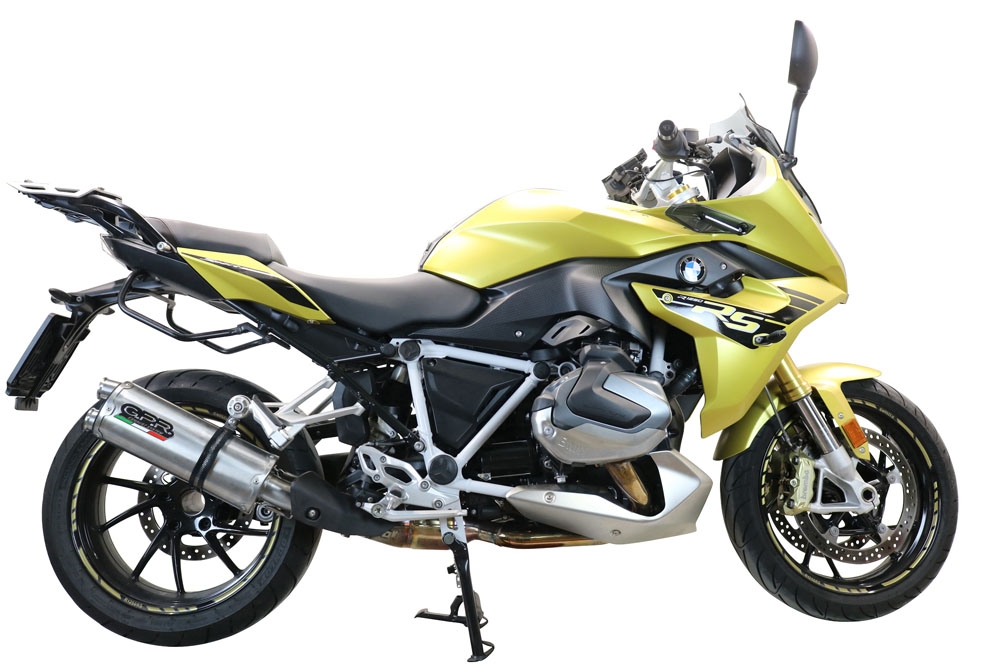 Escape compatible con Bmw R 1250 R -Rs 2021-2024, Dual Inox, Escape legal, homologado, silenciador con db killer desmontable y tubo de conexión específico 