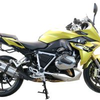 Escape compatible con Bmw R 1250 R -Rs 2021-2024, Dual Inox, Escape legal, homologado, silenciador con db killer desmontable y tubo de conexión específico 