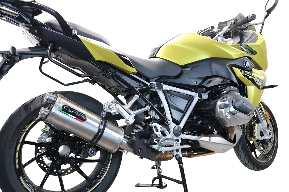Escape compatible con Bmw R 1250 R -Rs 2021-2024, Dual Inox, Escape legal, homologado, silenciador con db killer desmontable y tubo de conexión específico 