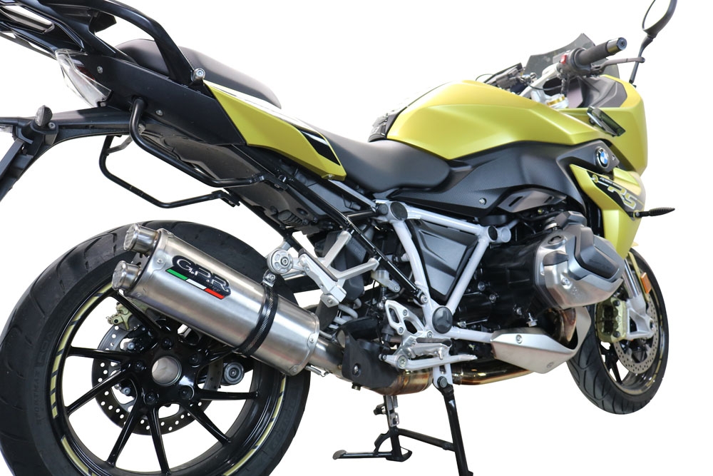 Escape compatible con Bmw R 1250 R -Rs 2021-2024, Dual Inox, Escape legal, homologado, silenciador con db killer desmontable y tubo de conexión específico 