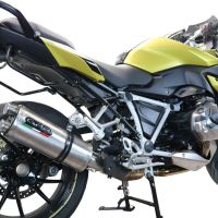 Escape compatible con Bmw R 1250 R -Rs 2021-2024, Dual Inox, Escape legal, homologado, silenciador con db killer desmontable y tubo de conexión específico 