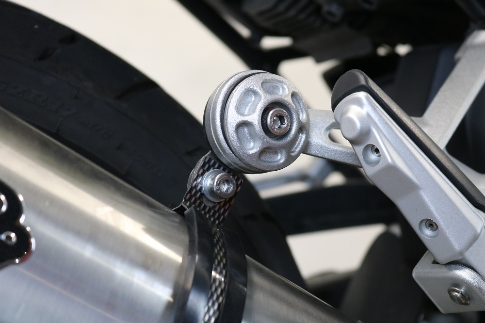Escape compatible con Bmw R 1250 R -Rs 2021-2024, Dual Poppy, Escape legal, homologado, silenciador con db killer desmontable y tubo de conexión específico 