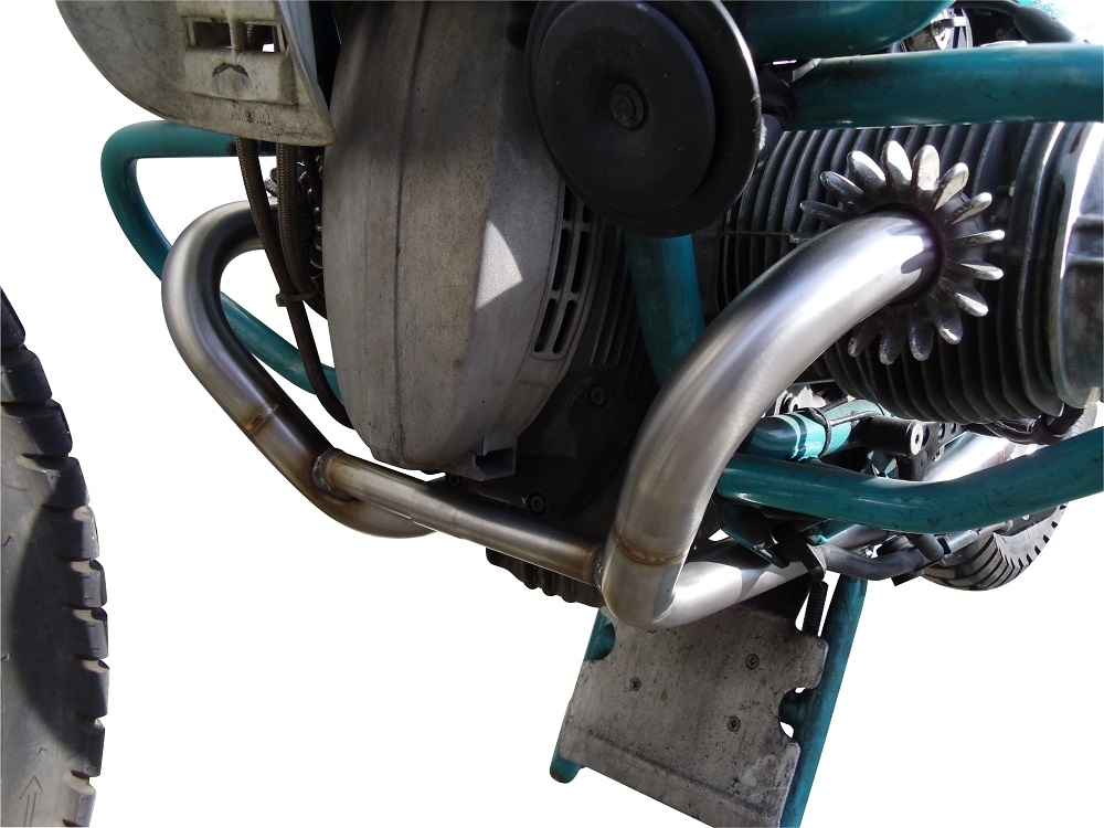 Escape compatible con Bmw R 80 Gs 1980-1987, Decatalizzatore, Tubo supresor de catalizador 