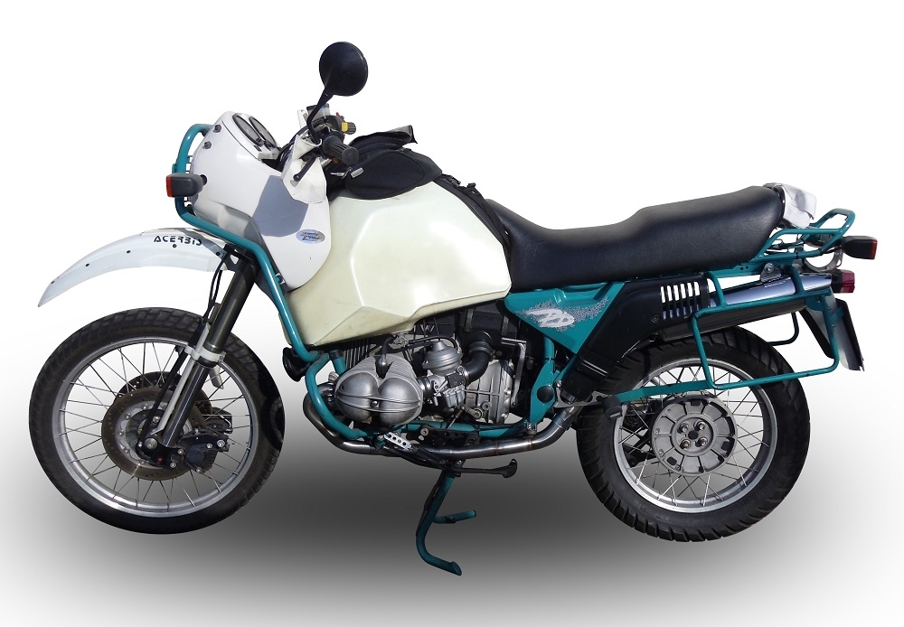 Escape compatible con Bmw R 80 Gs 1980-1987, Vintacone, Escape legal, homologado, silenciador con db killer desmontable y tubo de conexión específico 