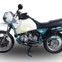 Escape compatible con Bmw R 80 Gs 1980-1987, Vintacone, Escape legal, homologado, silenciador con db killer desmontable y tubo de conexión específico 
