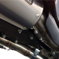 Escape compatible con Yamaha Yzf 1000 R1 2007-2008, Furore Nero, Par de terminales de escape homologados, con db killer extraíbles y tubos de conexión específicos 