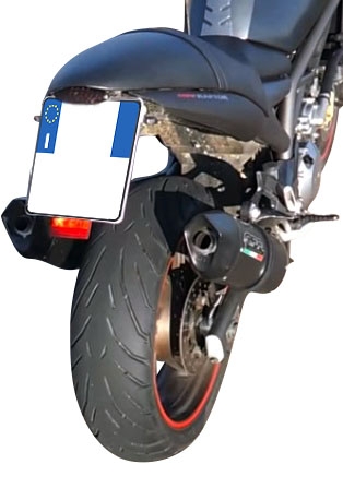 Escape compatible con Cagiva V-Raptor 1000 2000-2002, Furore Nero, Par de terminales de escape homologados, con db killer extraíbles y tubos de conexión específicos 