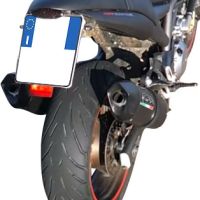 Escape compatible con Cagiva V-Raptor 1000 2000-2002, Furore Nero, Par de terminales de escape homologados, con db killer extraíbles y tubos de conexión específicos 