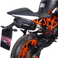 Escape compatible con Ktm Rc 125 2014-2016, Deeptone Inox, Escape racing, silenciador con tubo de conexion, articulo sin homologacion 