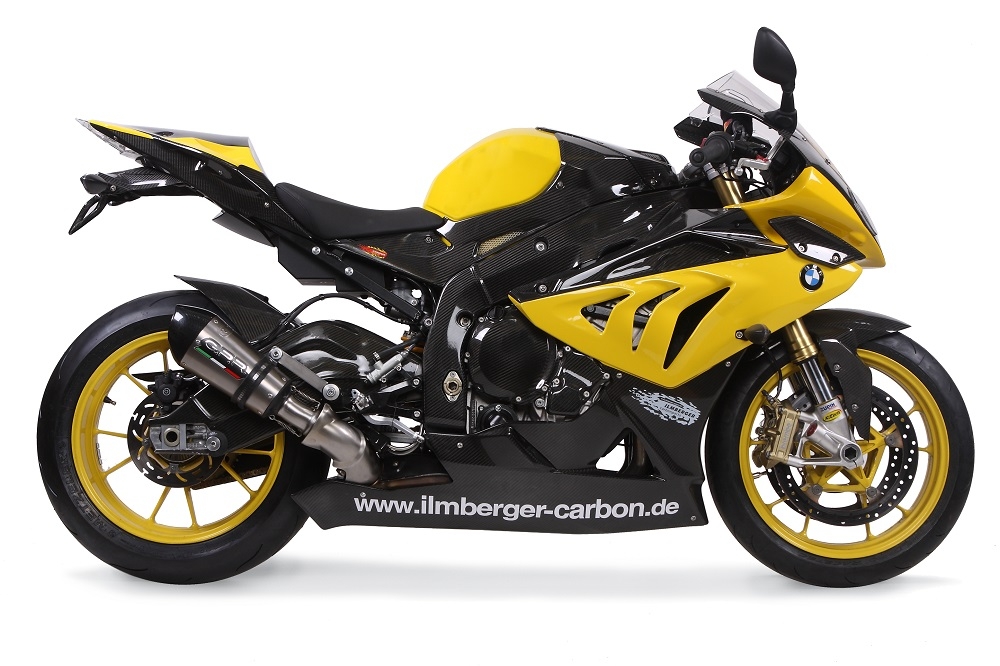 Escape compatible con Bmw S 1000 Rr 2009-2011, Gpe Ann. titanium, Escape legal, homologado, silenciador con db killer desmontable y tubo de conexión específico 